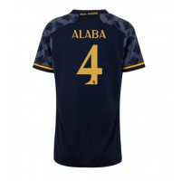 Camiseta Real Madrid David Alaba #4 Visitante Equipación para mujer 2023-24 manga corta
